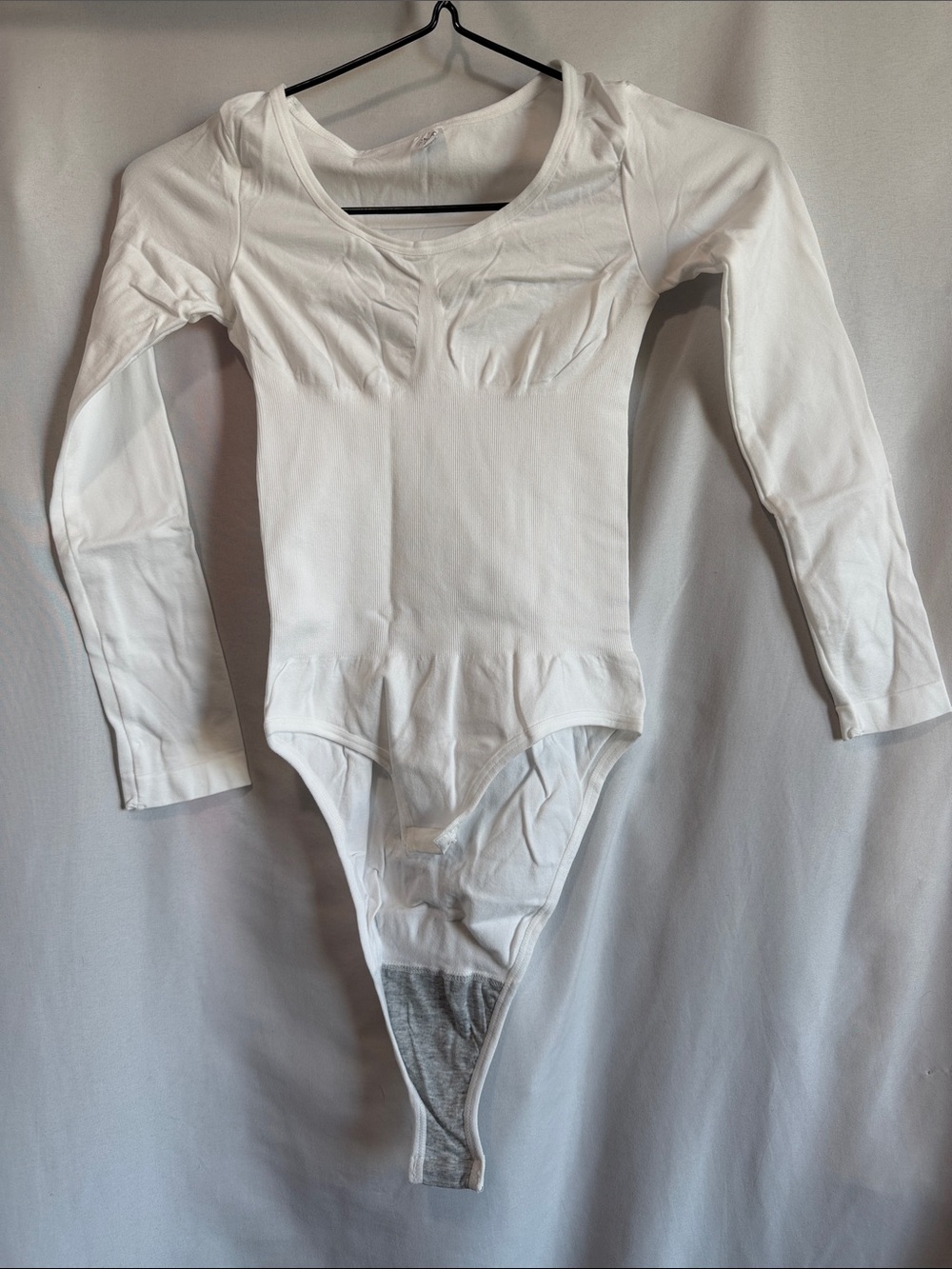 Classic White Long-Sleeve Kids One-Piece Bodysuit